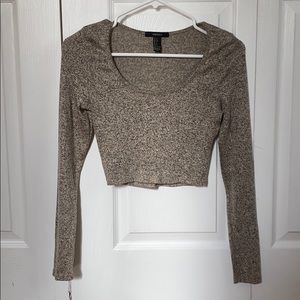 Long sleeve crop top